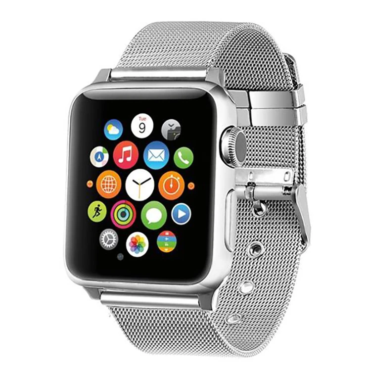 Ally Apple Watch 7-8 45mm 6-5-4 44mm Watch Ultra 49mm Kayış Kordon Çelik Klasik Toka 3-2-1 42mm-(1903)
