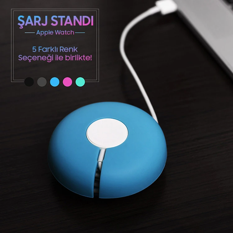 Ally Apple Watch İçin 42mm38mm  44mmPortatif Silikon Şarj Standı-(1903)