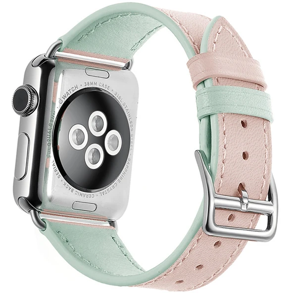 Ally Apple Watch Ultra 49mm 7-8 45mm 6-5-4 44mm Hakiki Deri Kayış Kordon 3-2-1 42mm-(1903)