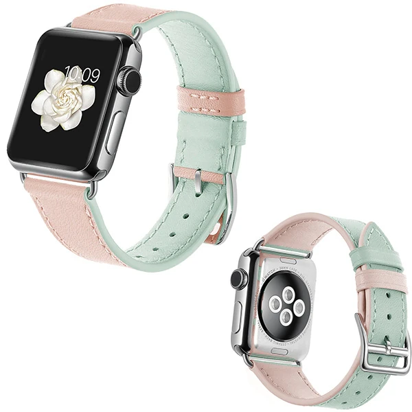 Ally Apple Watch Ultra 49mm 7-8 45mm 6-5-4 44mm Hakiki Deri Kayış Kordon 3-2-1 42mm-(1903)