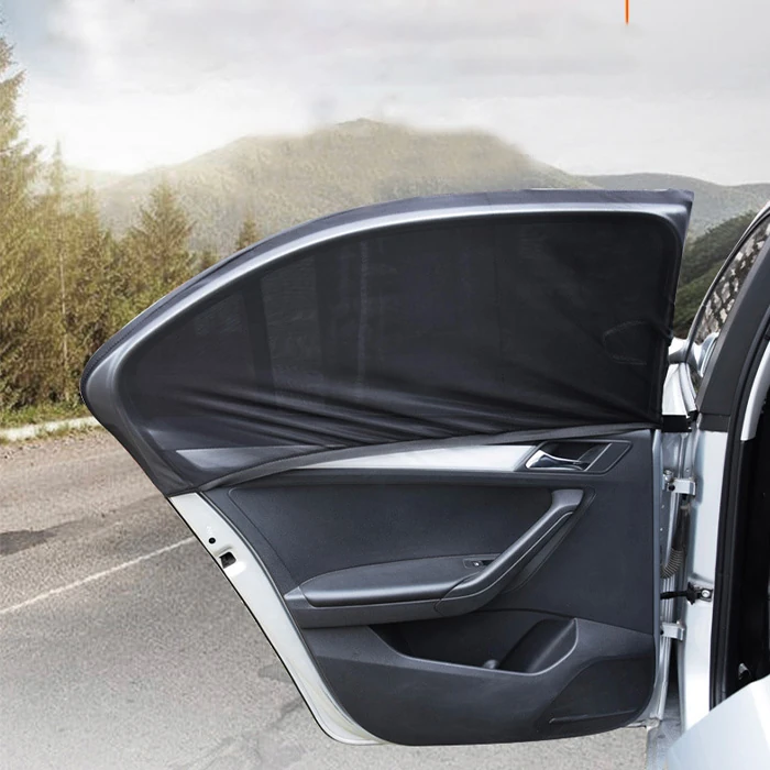 ALLY Araba Yan Cam Perdesi Sineklik Araç Oto Güneşlik Örtü Perde Kılıf-(1903)