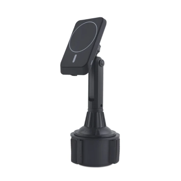 ALLY Araç Bardaklık Telefon Tutucu Magsafe iPhone 15-14-13-12 Serisi 15W Kablosuz Hızlı Şarj Cihazı-(1903)