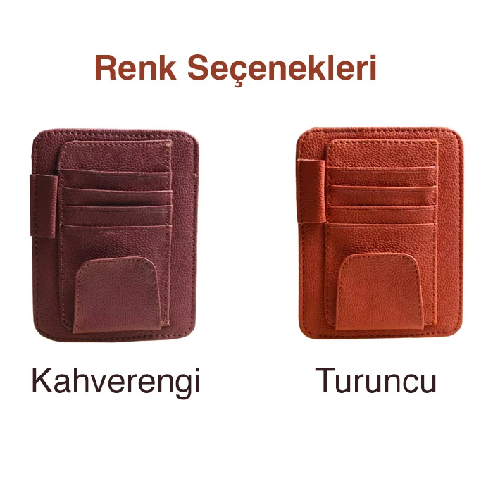 Ally Araç Oto Güneşlik Organizeri Suni Deri Kart Kalem Düzenleyici-(1903)