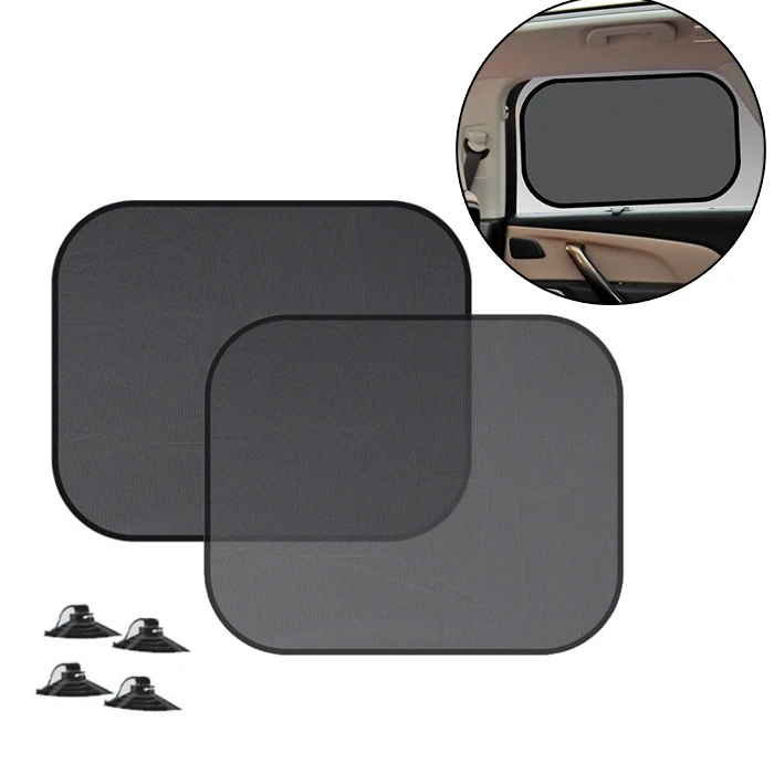Ally Araç Oto Yan Cam Vantuzlu Güneşlik Kalkan 2 Adet 36x44cm-(1903)