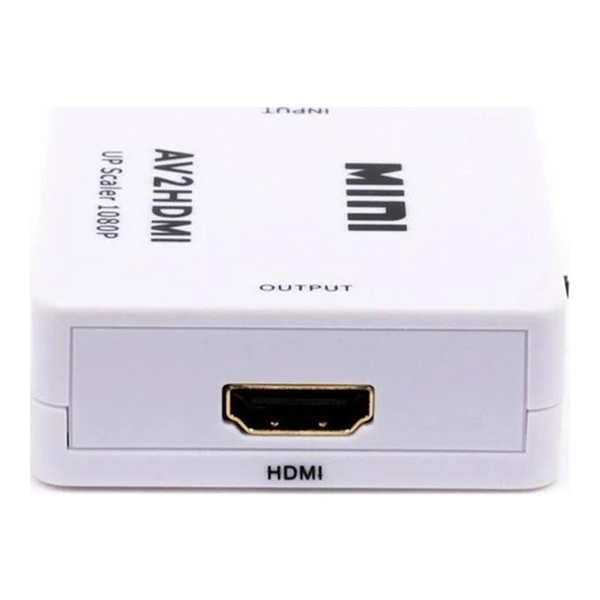 ALLY Av To HDMI Mini Switch Rca Composit Audio Video HDMI Görüntü Çevirici Full Hd ve 720P Dönüştürü-(1903)