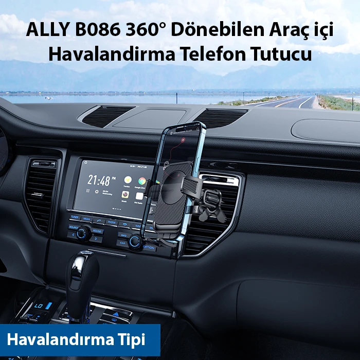 ALLY B086 360° Dönebilen Araç Içi Havalandirma Telefon Tutucu-(1903)