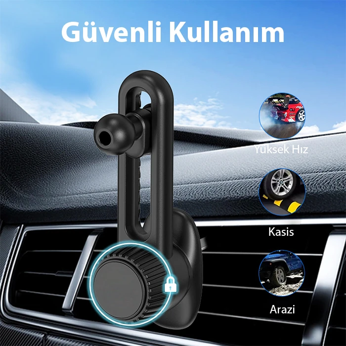 ALLY B099 Ayarlanabilen Araç Içi Havalandirma Telefon Tutucu-(1903)