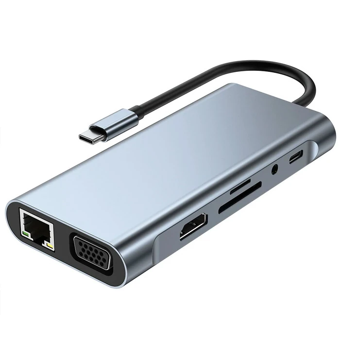 ALLY BYL-2110 11in1 Multifonksiyonlu Type-C Hub Adaptör Dönüştürücü-(1903)