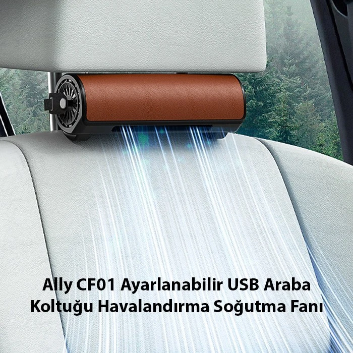 Ally CF01 Ayarlanabilir Araç ve Oyuncu Koltuğu için Havalandırma Soğutma Fanı - USB-(1903)