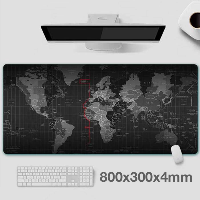 ALLY Dünya Desenli RGB Led Işıklı Oyuncu Mouse Pad 300*800*4MM-(1903)