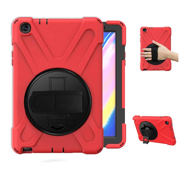 Ally Galaxy Tab  P200-P205 3 Katmanlı Standlı Zırh Kılıf-Shockproof-(1903)