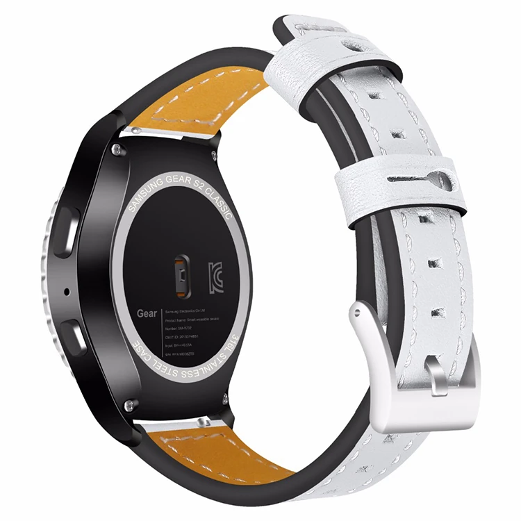 Ally Gear S3 Watch 4 46mm Classic Frontier Deri Dişli Kayış Kordon-(1903)