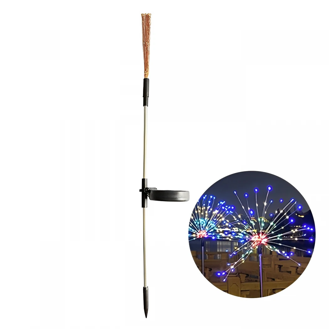 Ally Güneş Enerjili Işıklı Hava Fişek Temalı Dekoratif Bahçe Işığı-(1903)