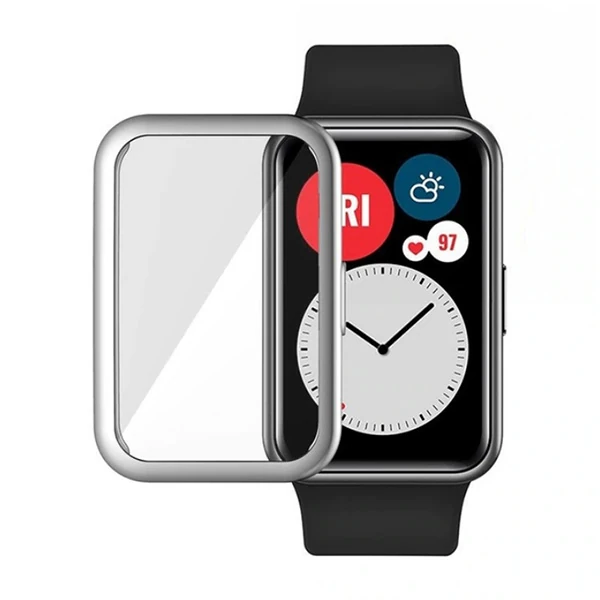 Ally Huawei Watch Fit 360 Koruma Ultra İnce Silikon Kılıf-(1903)