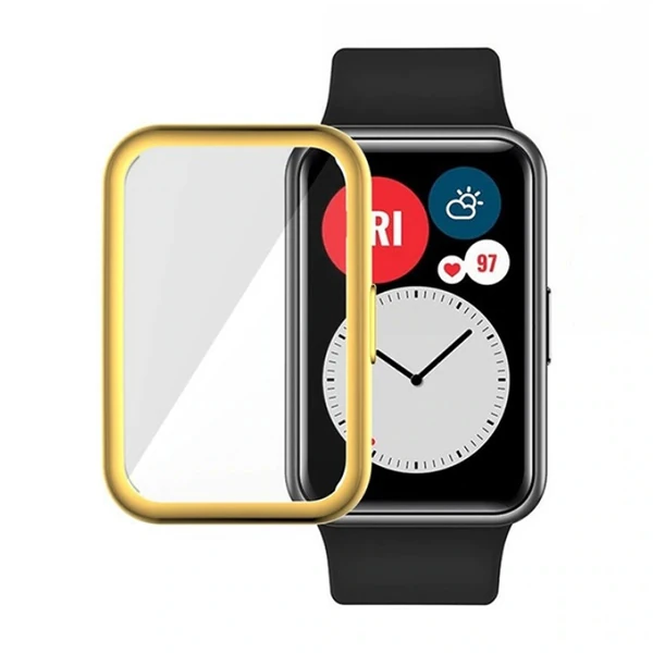 Ally Huawei Watch Fit 360 Koruma Ultra İnce Silikon Kılıf-(1903)