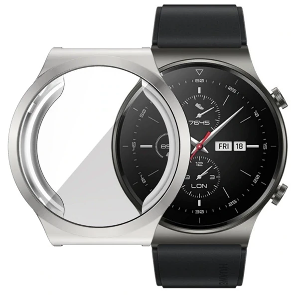 Ally Huawei Watch GT 2 Pro 360 Koruma Ultra İnce Silikon Kılıf-(1903)