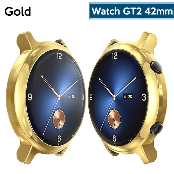 Ally Huawei Watch GT2 42mm 360 Koruma Ultra İnce Silikon Kılıf-(1903)