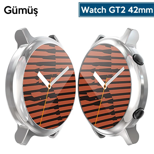 Ally Huawei Watch GT2 42mm 360 Koruma Ultra İnce Silikon Kılıf-(1903)