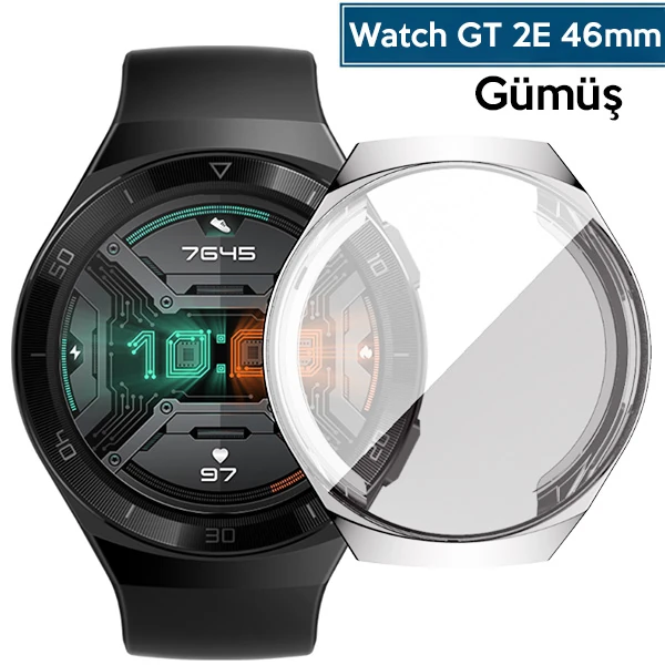 Ally Huawei Watch GT2E 46mm 360 Koruma Ultra İnce Silikon Kılıf-(1903)
