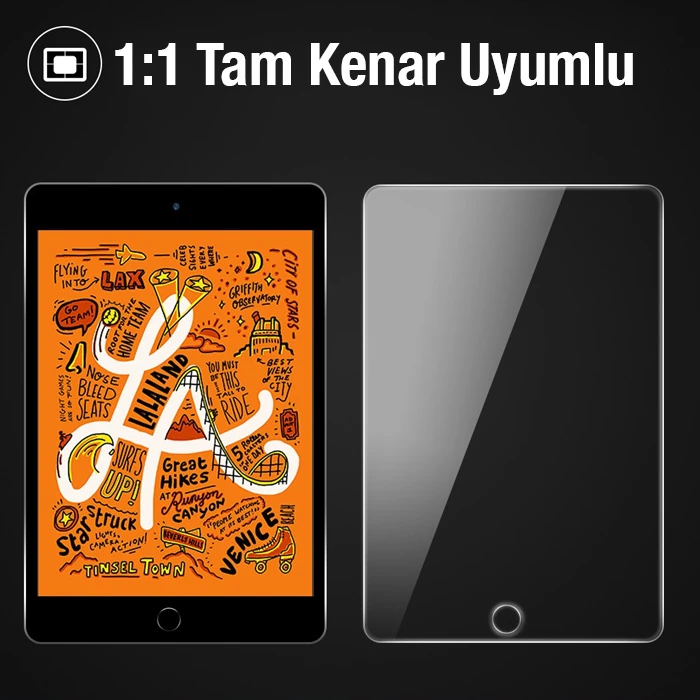 ALLY iPad 9.7  Tempered Kırılmaz Cam Ekran Koruyucu-(1903)