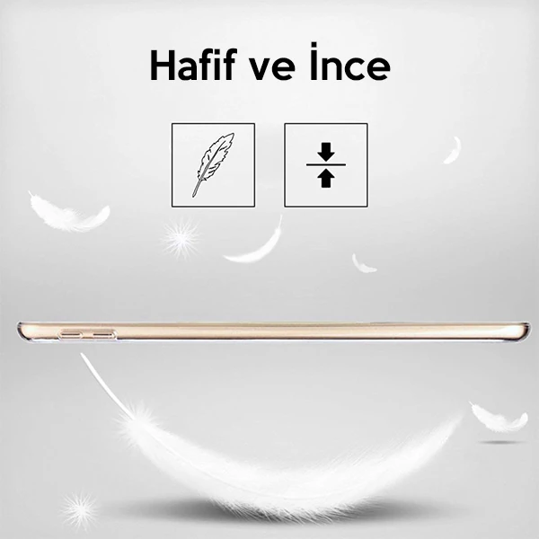 Ally İPad 9.7 2018 İPad 9.7 2017 Şeffaf Tpu Soft Silikon Kılıf-(1903)