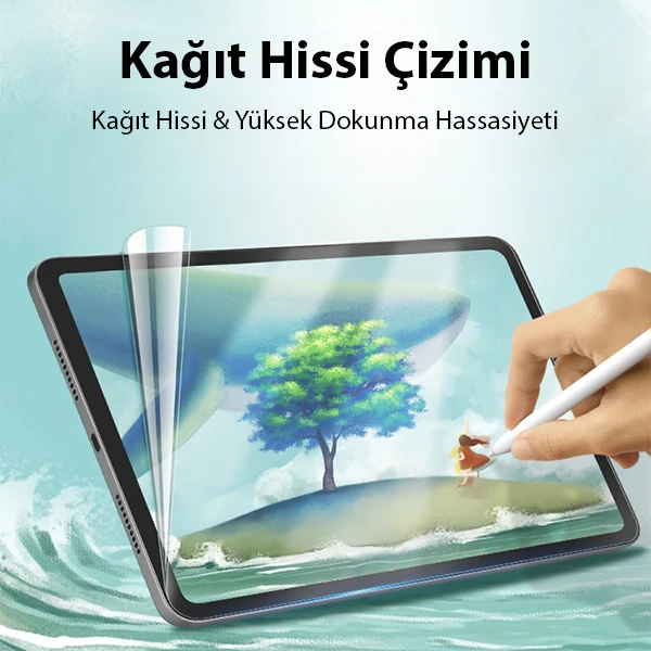 ALLY iPad Mini 6 (2021) ve Mini 7 (2024) Paper Like Film Darbe Emici Pet Ekran Koruyucu-(1903)