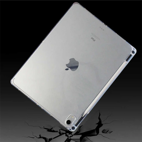 ALLY iPad Pro 11-inch (2021)-(2020)-(2018) Kalem Yerli Şeffaf Silikon Kılıf-(1903)