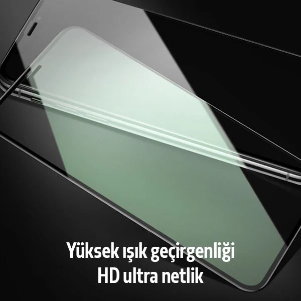 ALLY İPhone 11 Pro-XS 5.8 Anti -Blue Green Light Göz Korumalı Tempered Full Ekran Koruyucu-(1903)