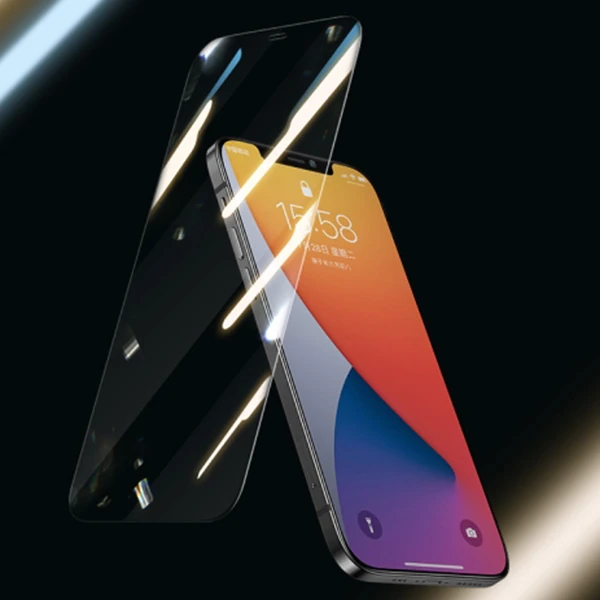 ALLY iPhone 12-İPhone 12 Pro 6.1 Tempered Cam Ekran Koruyucu-(1903)