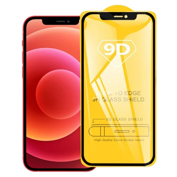 ALLY İPhone 12 Mini 9D Full Glue Tempered Cam Ekran Koruyucu-(1903)