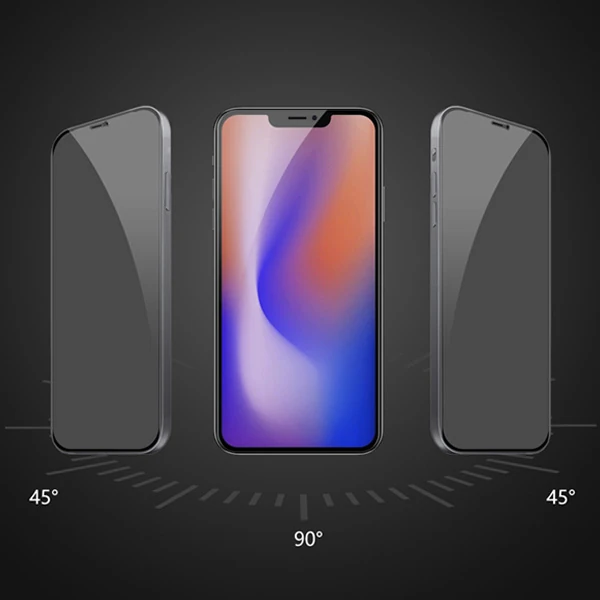 ALLY İPhone 1212 PRO 6.1 3D Full Privacy Gizlilik Cam Ekran Koruyucu Anti-Spy-(1903)