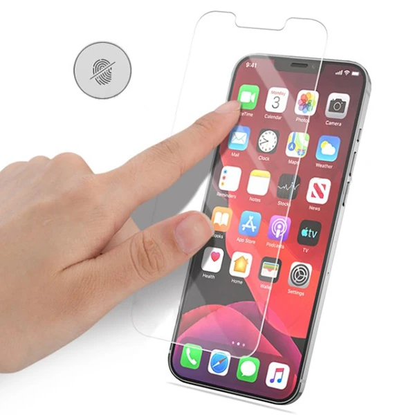 ALLY İPhone 12/12 Pro 6.1 Matte HD Tempered Cam Ekran Koruyucu-(1903)