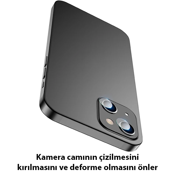 ALLY İPhone 13-13 Mini Tempered Glass Cam Kamera Koruyucu-(1903)