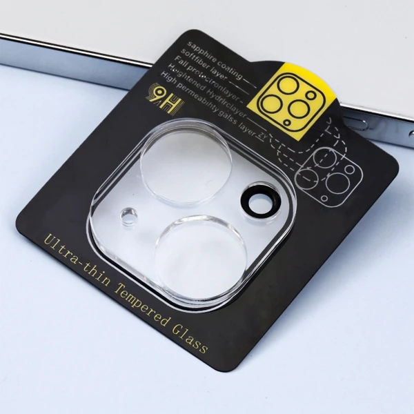 ALLY İPhone 14 -14 Plus 3D Full Tempered Glass Cam Kamera Koruyucu-(1903)