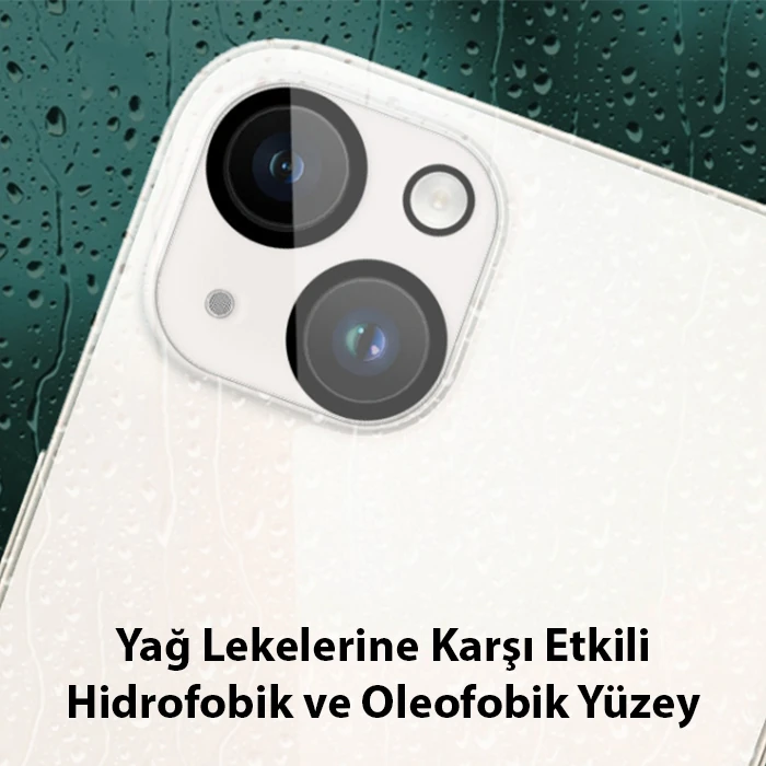 Ally iPhone 15-15 Plus Full Tempered Kamera Lens Koruma Camı-(1903)