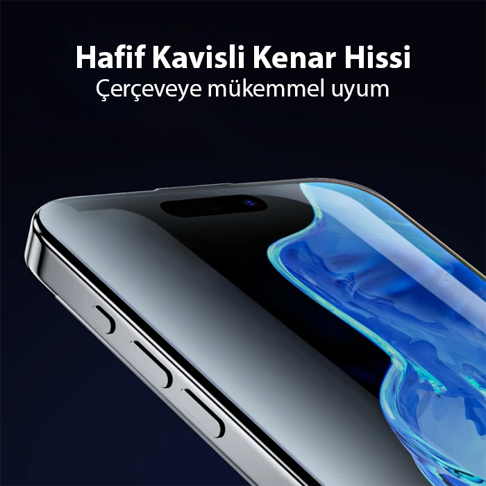 Ally iPhone 15 Full Hd Kırılmaz Cam Ekran Koruyucu-(1903)