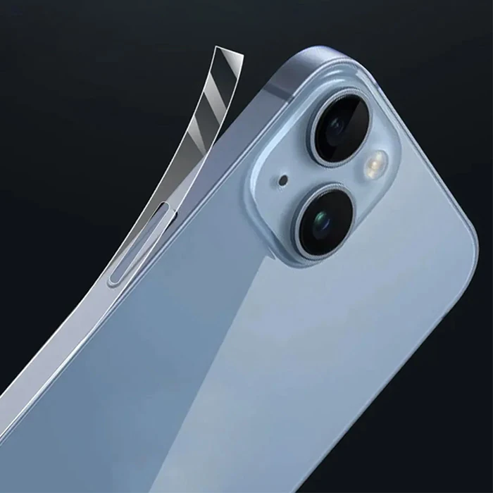 ALLY iPhone 15 Hidrojel Hayalet Yan Alt Üst Kaplama Koruyucu Film-(1903)