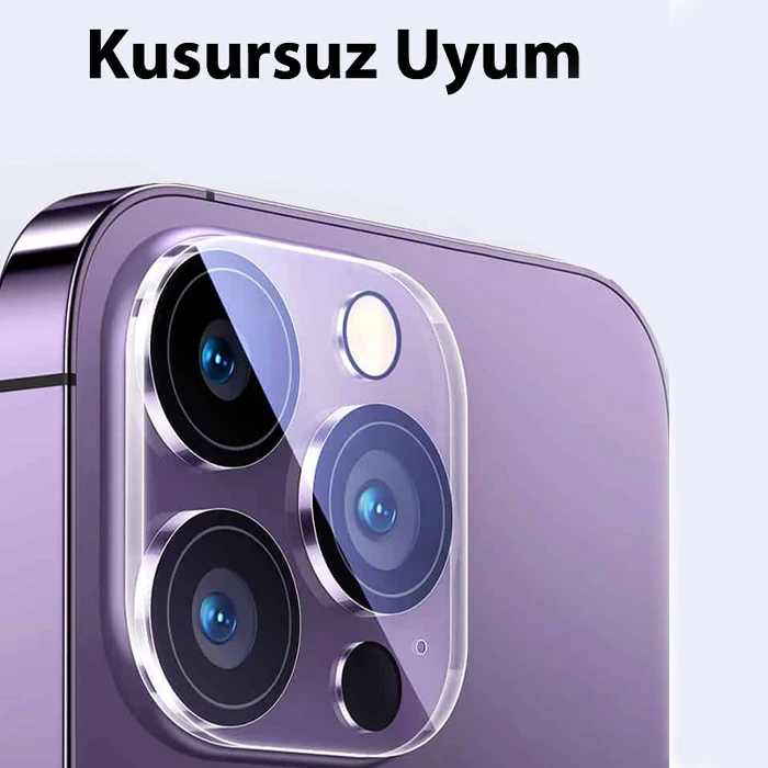 Ally iPhone 15 Pro-15 Pro Max Premium Kamera Lens Koruma Camı-(1903)