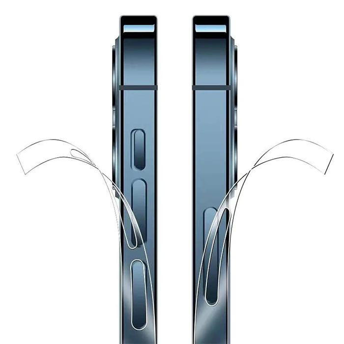 ALLY iPhone 15 Pro Max Hidrojel Hayalet Yan Alt Üst Kaplama Koruyucu Film-(1903)