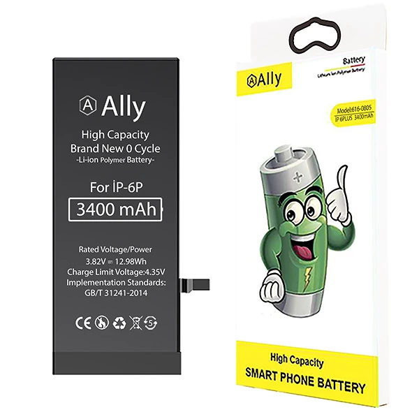 ALLY iPhone 6 Plus 3400 Mah Yüksek Kapasiteli Pil Batarya-(1903)