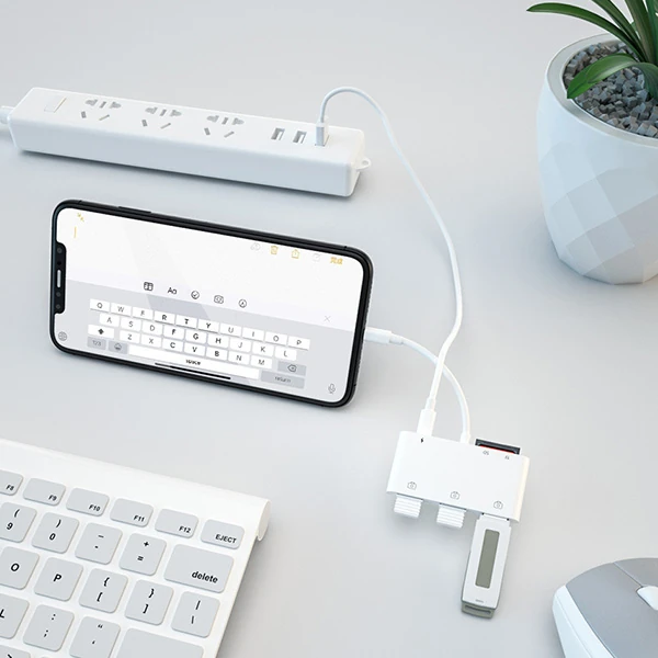 Ally İPhone Lightning To TfSd Card Reader Usb 3.Kamera Adaptörü-(1903)