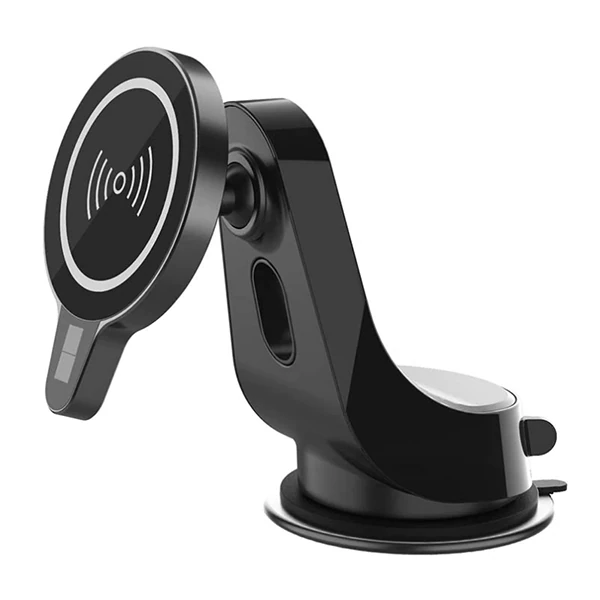 ALLY Magsafe iPhone 15-14-13-12 Serisi 15W Kablosuz Hızlı Şarj Cihazı ve Araç Tutucu-(1903)