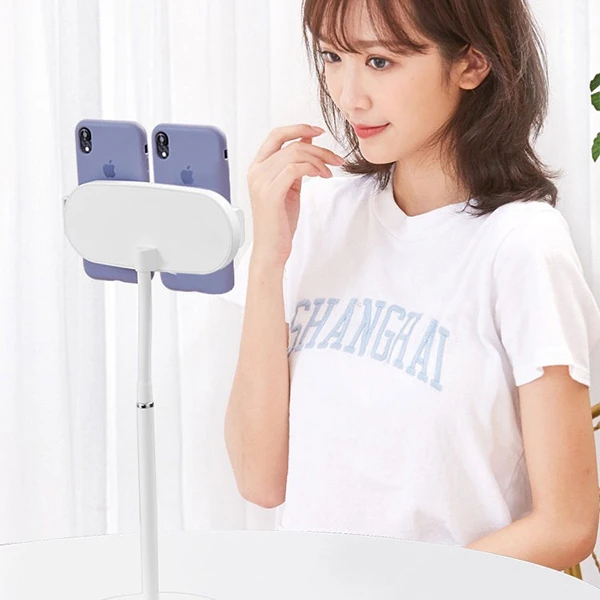 ALLY Masa Üstü 2 Telefon Tutucu Stand YoutuberCanlı Yayın Selfie TikTok Makeup-(1903)