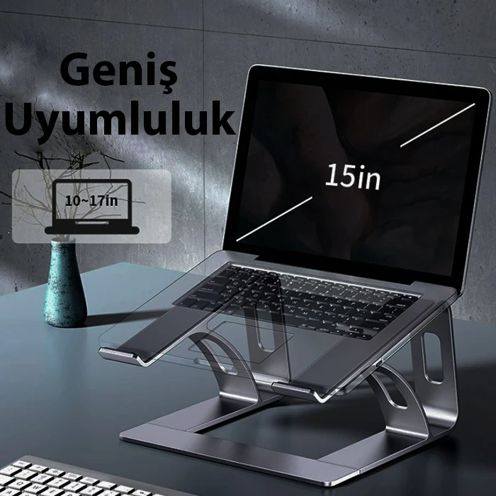 ALLY MC LS653 Premium Ergonomik Alüminyum Laptop-Bilgisayar Standı-(1903)