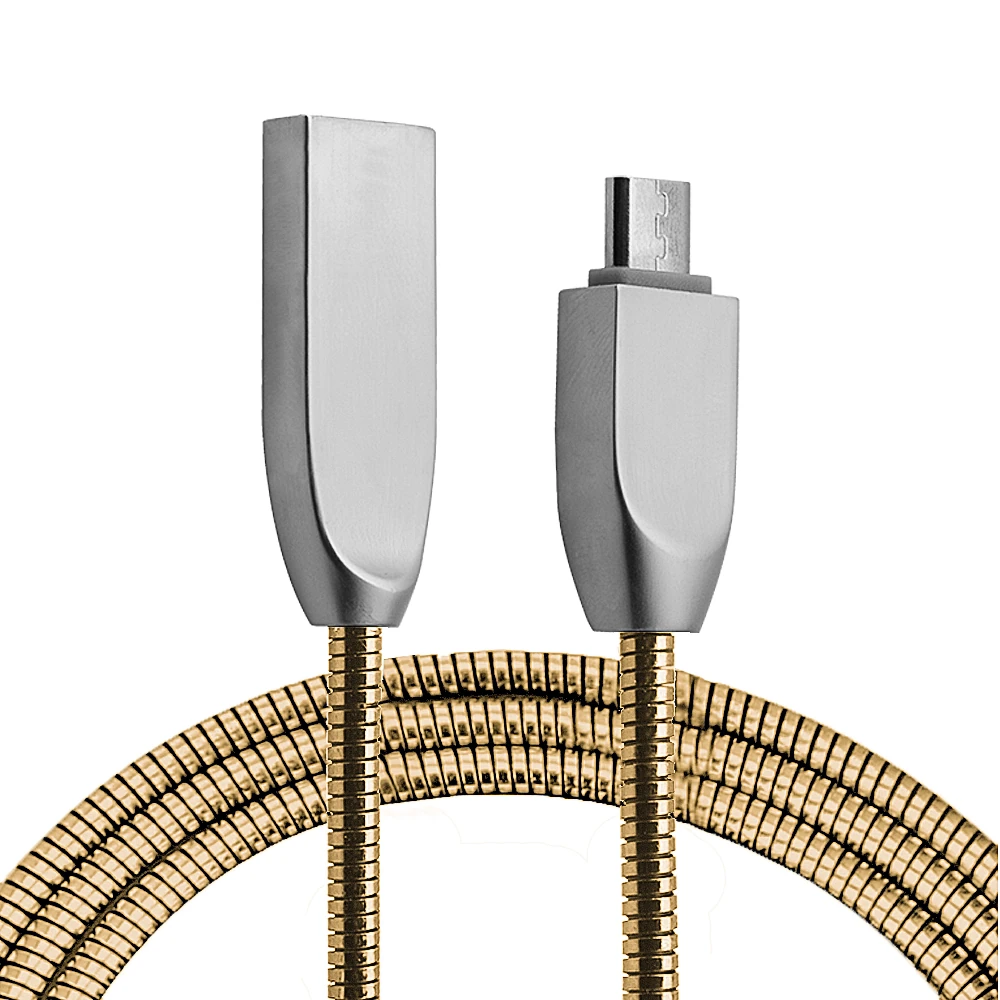 Ally Micro Usb Zinc Alloy Dayanıklı 24 A Metal 1mm Usb Kablo-(1903)