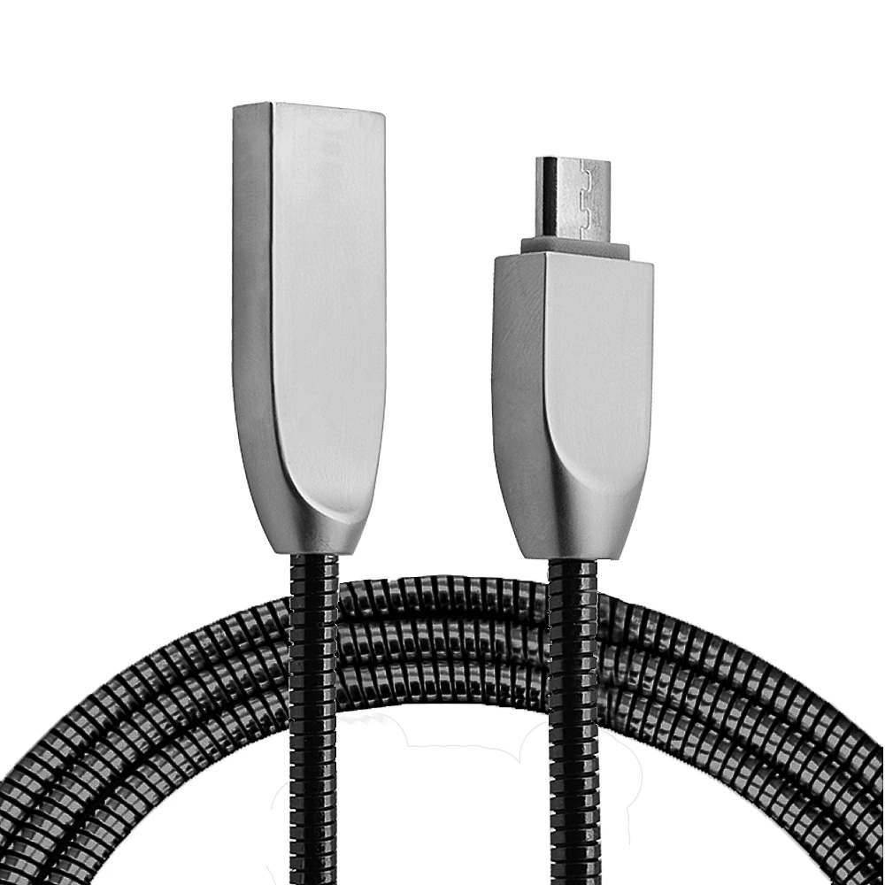 Ally Micro Usb Zinc Alloy Dayanıklı 24 A Metal 1mm Usb Kablo-(1903)