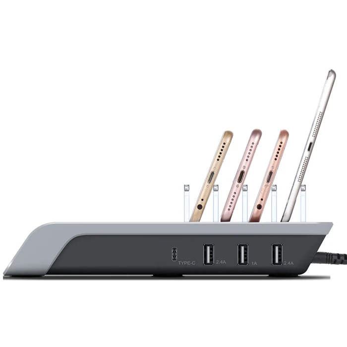 ALLY Multiport 10W Wireless Kablosuz Şarj Cihazı Organizer Stand-(1903)