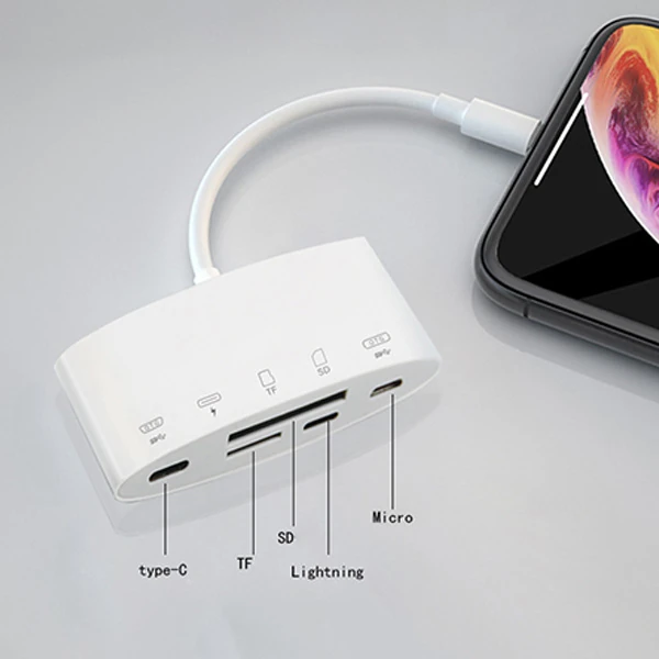 Ally NK-1040+Plus İPhone Lightning To SD/TF Card Usb Kamera Adaptörü-(1903)