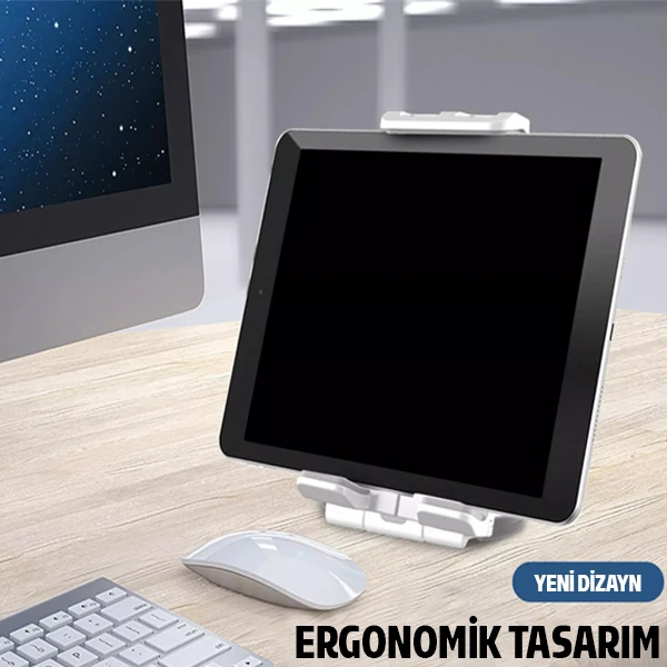 ALLY PB-47B Askılı Katlanabilen Çok İşlevli Tablet -Telefon Standı Tutucu-(1903)