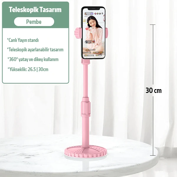 ALLY Portatif 360 ° Masaüstü Cep Telefonu Standı - Tutucu-(1903)